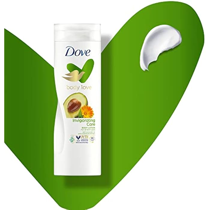 Dove Body Love Invigorating Care Body Lotion, Made With 100 Percent Natural Oils, Avocado Oil And Calendula Extract, Up To 72 Hours Of Moisturization 400Ml - Image 5